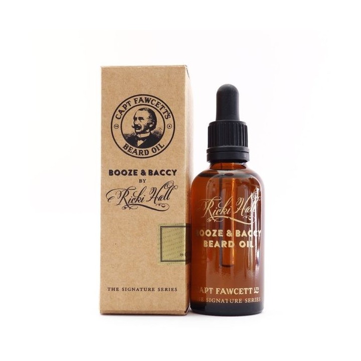 Aceite para Barba Ricki Hall's Booze & Baccy Captain Fawcett 50 ml