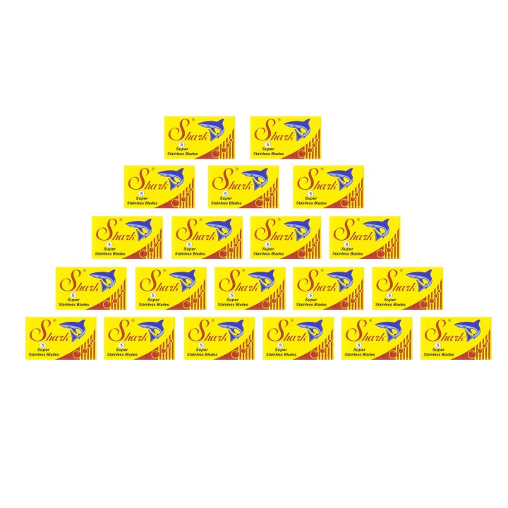 100 Cuchillas de afeitar Doble Hoja Shark Súper Inox