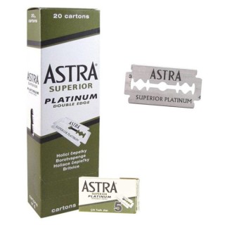 100 Hojas de Doble Filo Astra Superior Platinum