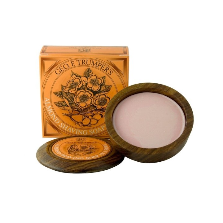 Geo.F.Trumper Almond Hard Shaving Soap Wooden Bowl 80gr