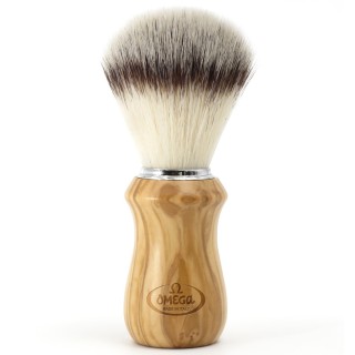 Omega Shaving Brush "Hi Brush" Olive Wood