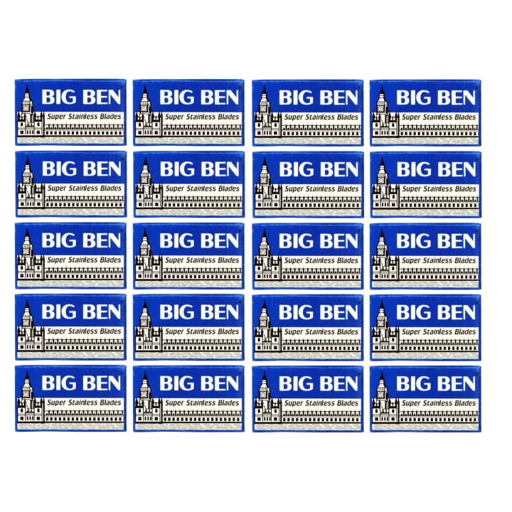 100 Cuchillas de Afeitar Doble Hoja Big Ben