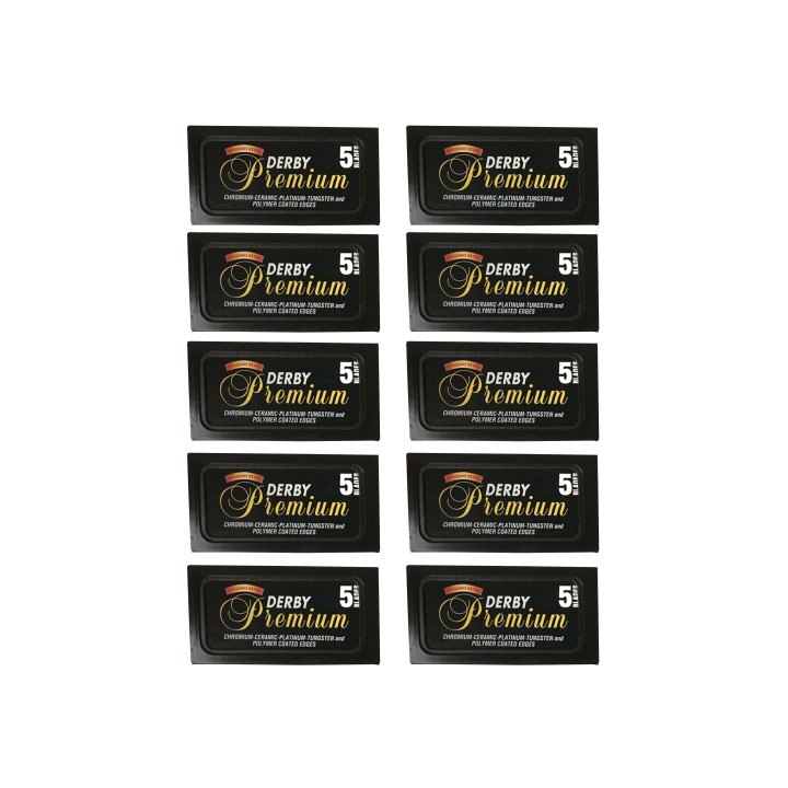 50 Cuchillas de Afeitar Derby Black