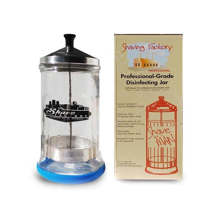 Vaso Desinfectante Salón Barbería Shaving Factory 621ml