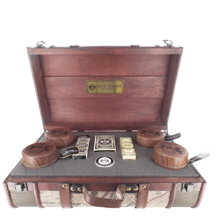 Dear Barber Empty Big Vintage Wooden Box