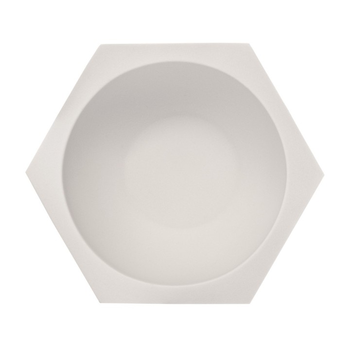 Bol de Afeitado Hexagon Porcelana Blanca Mühle
