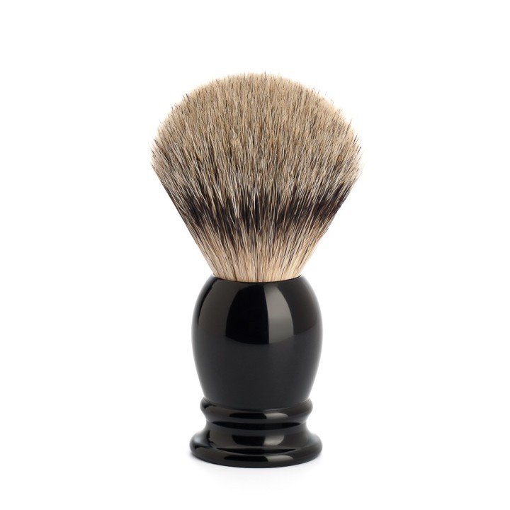Mühle Shaving Brush Silvertip Badger Resin Black M