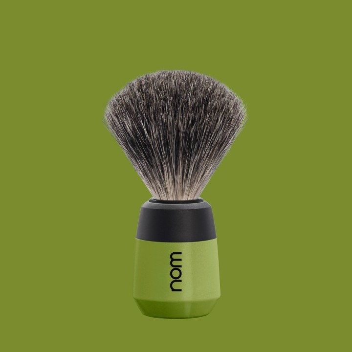 Mühle Nom Max Shaving Brush Black Fibre Olive