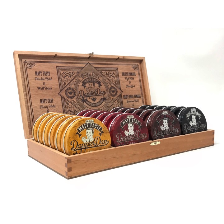 Expositor 24 Pomadas Dapper Dan Caja de Madera