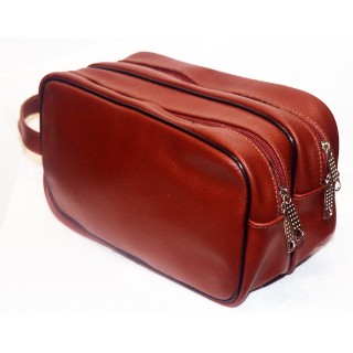 Neceser de Viaje Cuero Marrón Epsilon