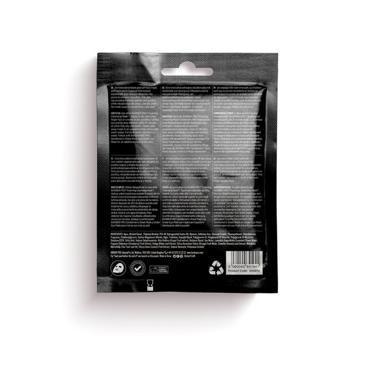 Barber Pro Face Putty Black Peel Off 3 x 7gr