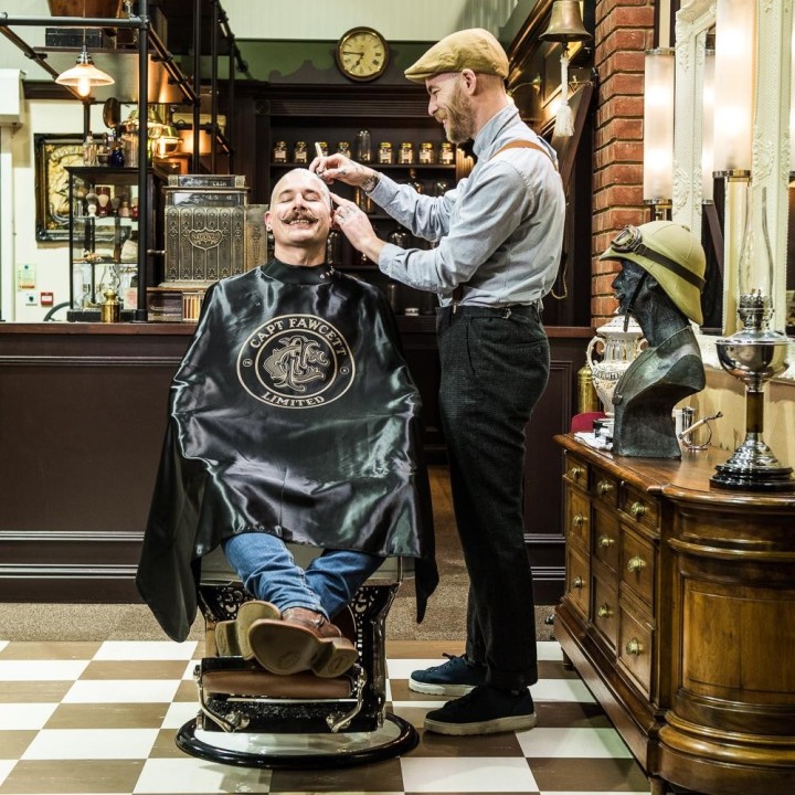 Captain Fawcett Barbers Cape