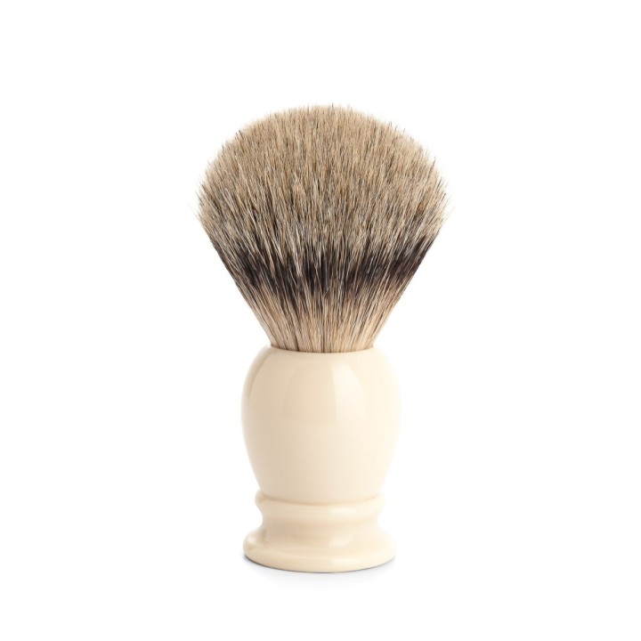 Mühle Shaving Brush Silvertip Badger Resin Ivory L