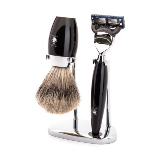 Set Afeitado Mühle Brocha Afeitar,  Maquinilla Gillette® Fusion & Soporte Kosmo