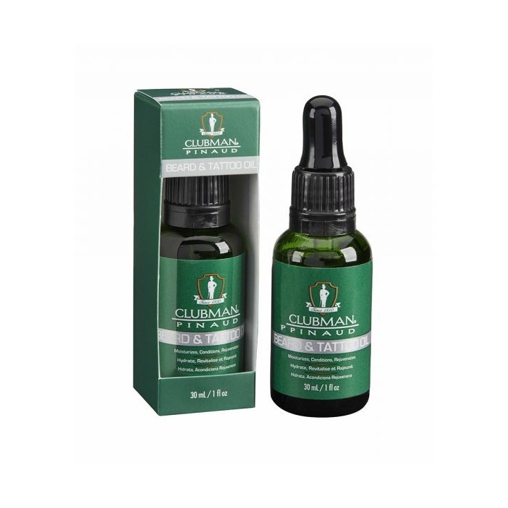Aceite para Barba & Tatuajes Clubman Pinaud 30ml