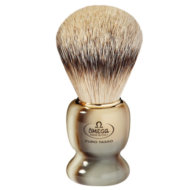Brocha de Afeitar Tejón Blanco Omega 621