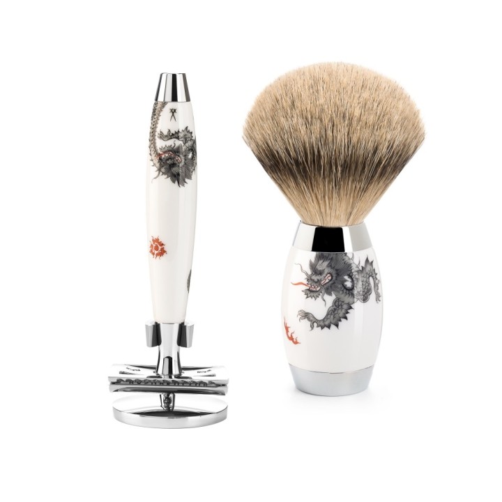 Mühle Limited Edition Safety Razor & Shaving Brus Porcelain