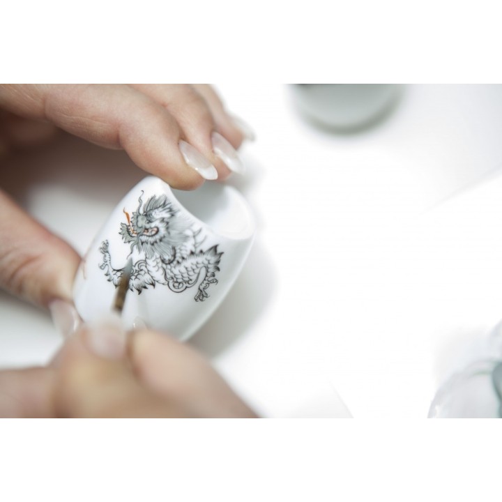 Set Afeitado Brocha de Afeitar Punta Plata & Maquinilla Clásica Porcelana Mühle