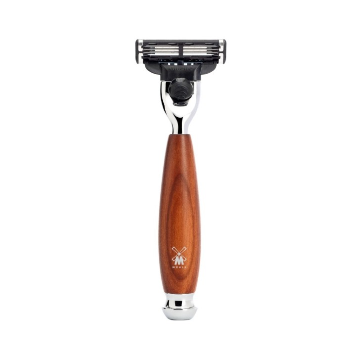 Maquinilla Afeitar Mühle Vivo Gillette Mach3® Madera de Ciruelo
