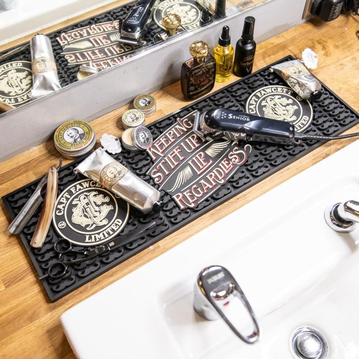Captain Fawcett Rubber Tool Mat for Barbers