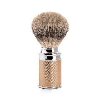 Mühle Shaving Brush Silvertip Badger Rosegold Metal