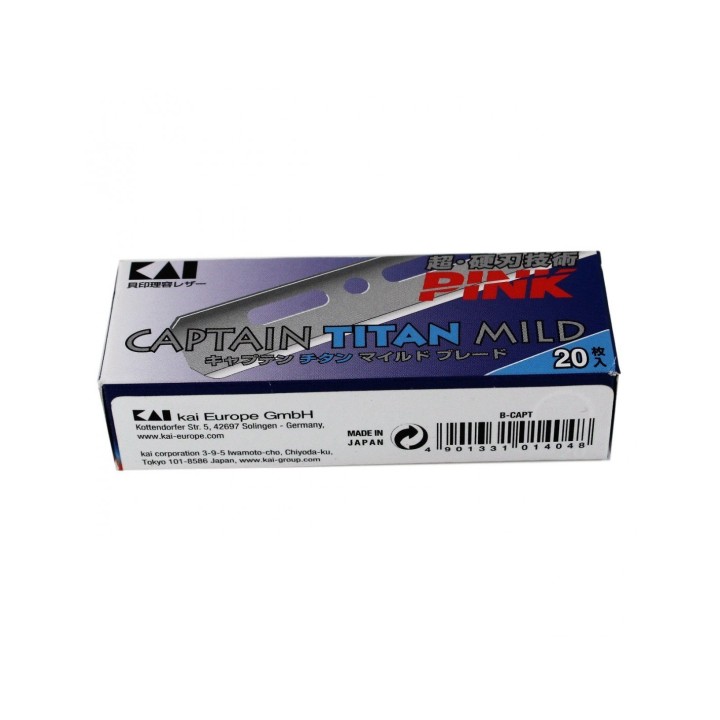 Hojas de Afeitar Kai Captain Titan Mild Pink 