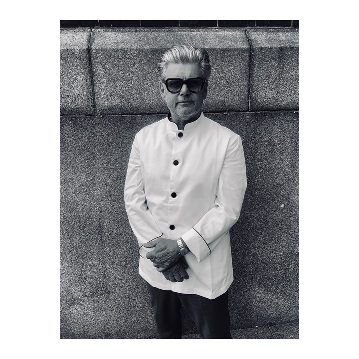 Corleone White Barber Jacket Size L