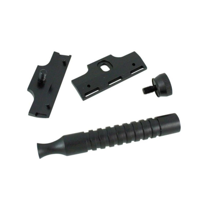 Razorock Hawk Black Anodized Safety Razor