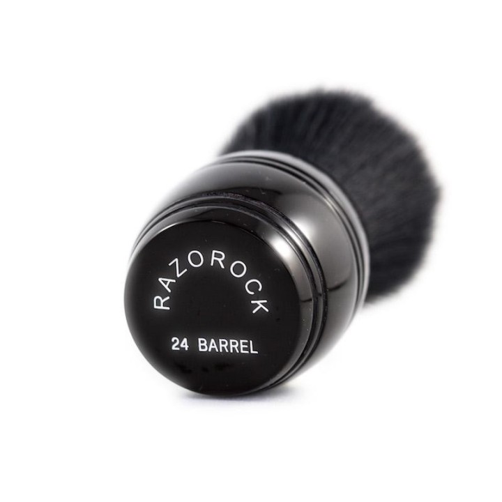 Razorock Tuxedo Plissoft Barrel Synthetic Shaving Brush 24mm