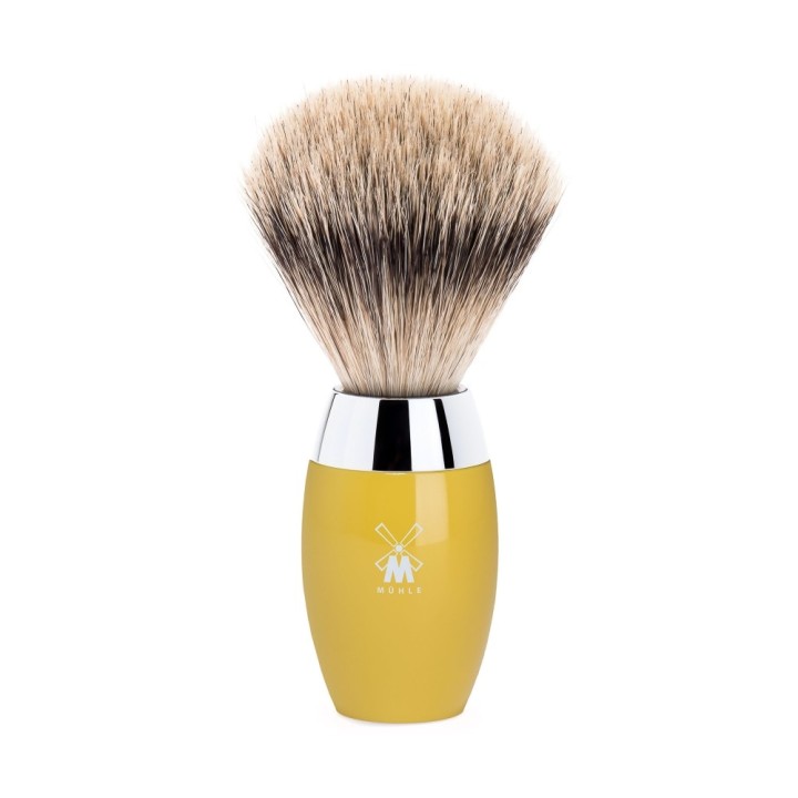 Mühle Kosmo Silvertip Badger Shaving Brush Resin Citrine