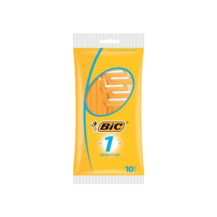 Maquinilla de Afeitar Deshechable 1 Hoja Bic Sensitive x10uds