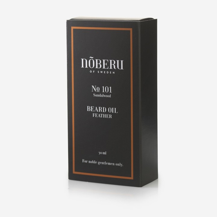 Noberu Of Sweden Sandalwood Feather Beard Oil 30ml