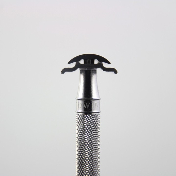 Edwin Jagger Double Edge Stainless Steel Safety Razor Knurled