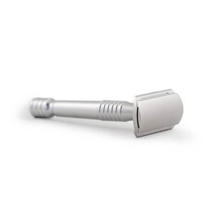Razorock Lupo Silver Anodized Safety Razor
