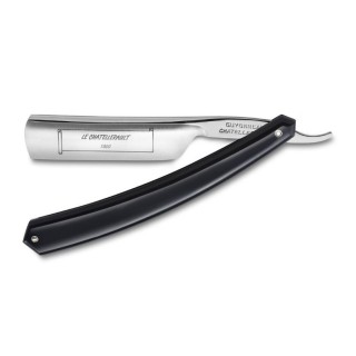 Thiers-Issard 4/8 Straigh Razor Le Chatellerault Black Plastic