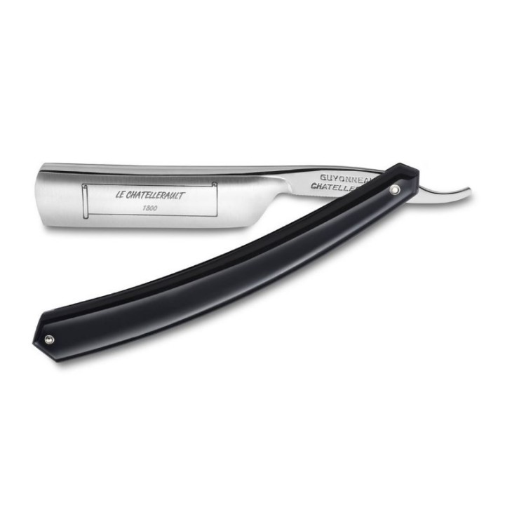 Thiers-Issard 4/8 Straigh Razor Le Chatellerault Black Plastic