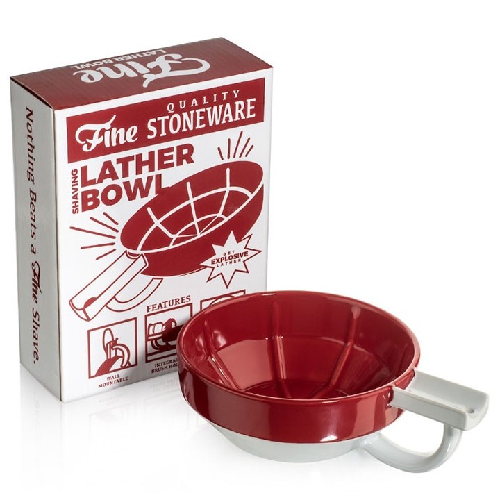 Bol de afeitar Fine Accoutrements Rojo