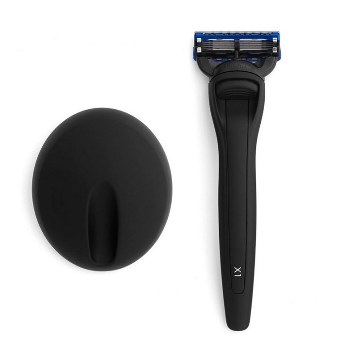 Set de Maquinilla de Afeitar X1 Negro Mate & Stand Bolin Webb