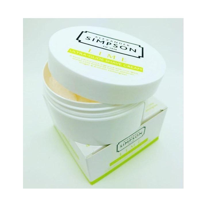 Simpson Lime Ultra-Glide Shave Cream 180ml