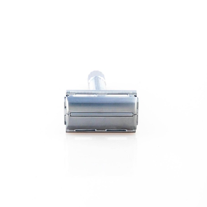 Epsilon Double Edge Butterfly Safety Razor Matt Silver