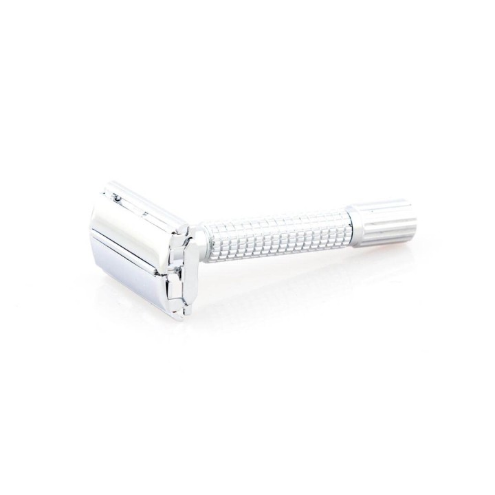 Epsilon Double Edge Butterfly Safety Razor Silver