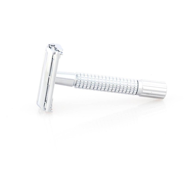 Epsilon Double Edge Butterfly Safety Razor Silver