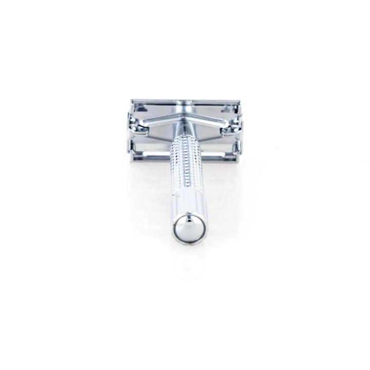 Epsilon Double Edge Butterfly Safety Razor Silver