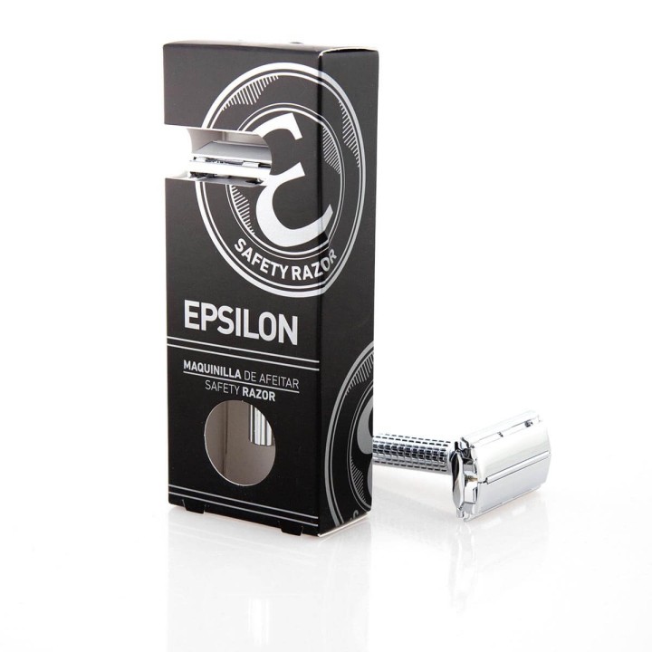Epsilon Double Edge Butterfly Safety Razor Silver