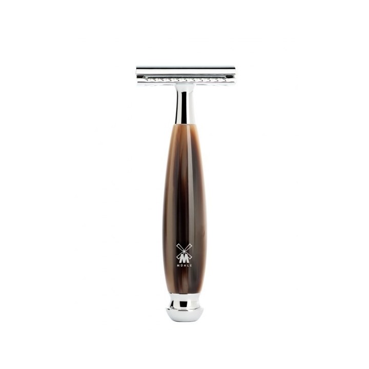 Mühle Vivo Closed Comb Resin Horn Brown Safety Razor