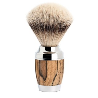 MÜHLE silvertip badger handle material made of spalted beech