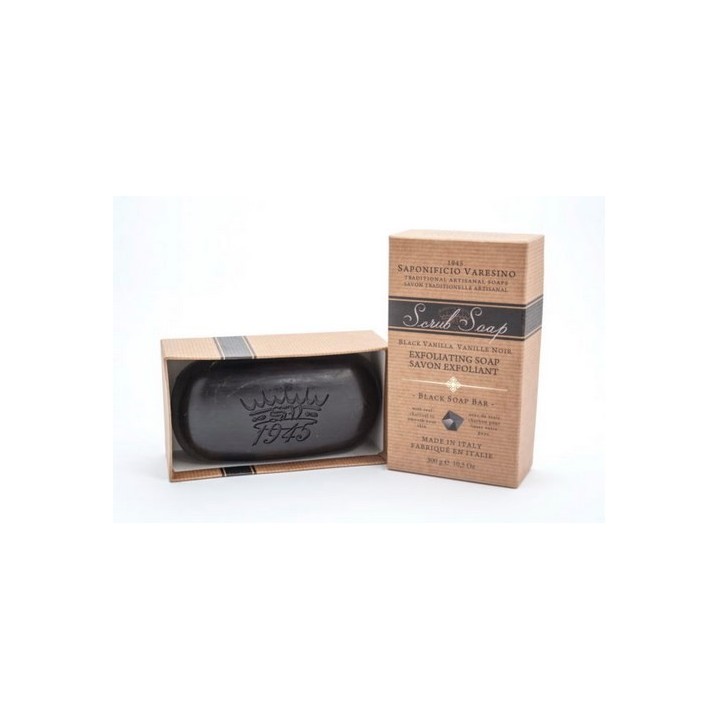 Saponificio Varesino Scrub Black Vanilla Soap 300g