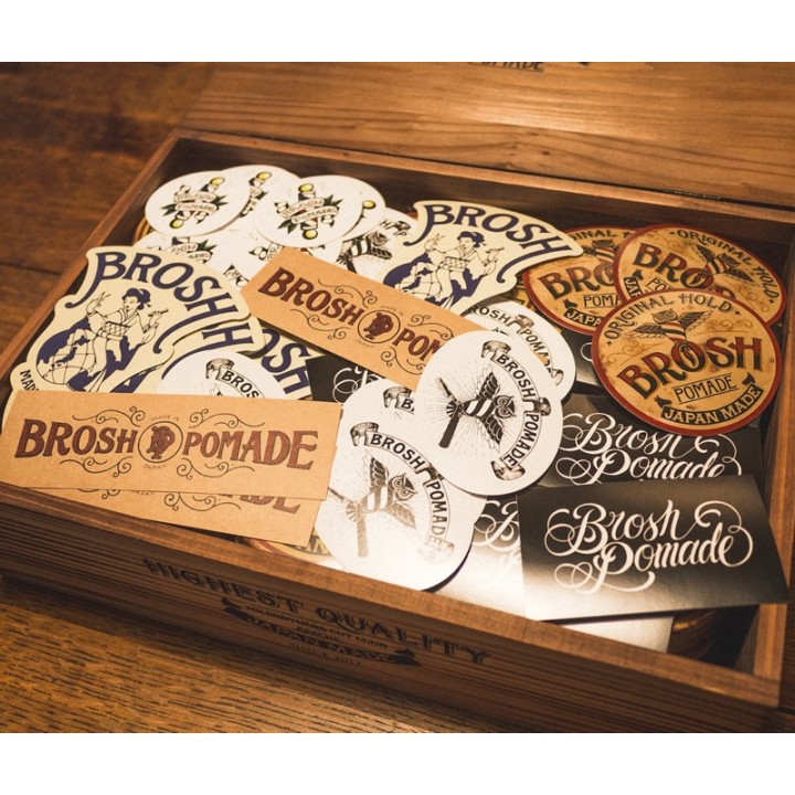 Pack 6 pegatinas Brosh