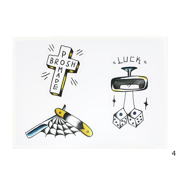 Hoja de Pegatina Brosh Nº4