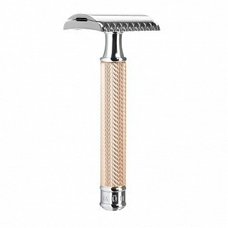 Maquinilla De Afeitar Clásica Muhle R41 Oro Rosa Peine Abierto